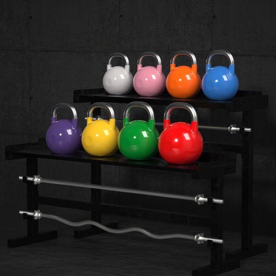 Medicijnbal 1KG - Medicinebal 1KG - Rubber - Top Kwaliteit Zwart Paars