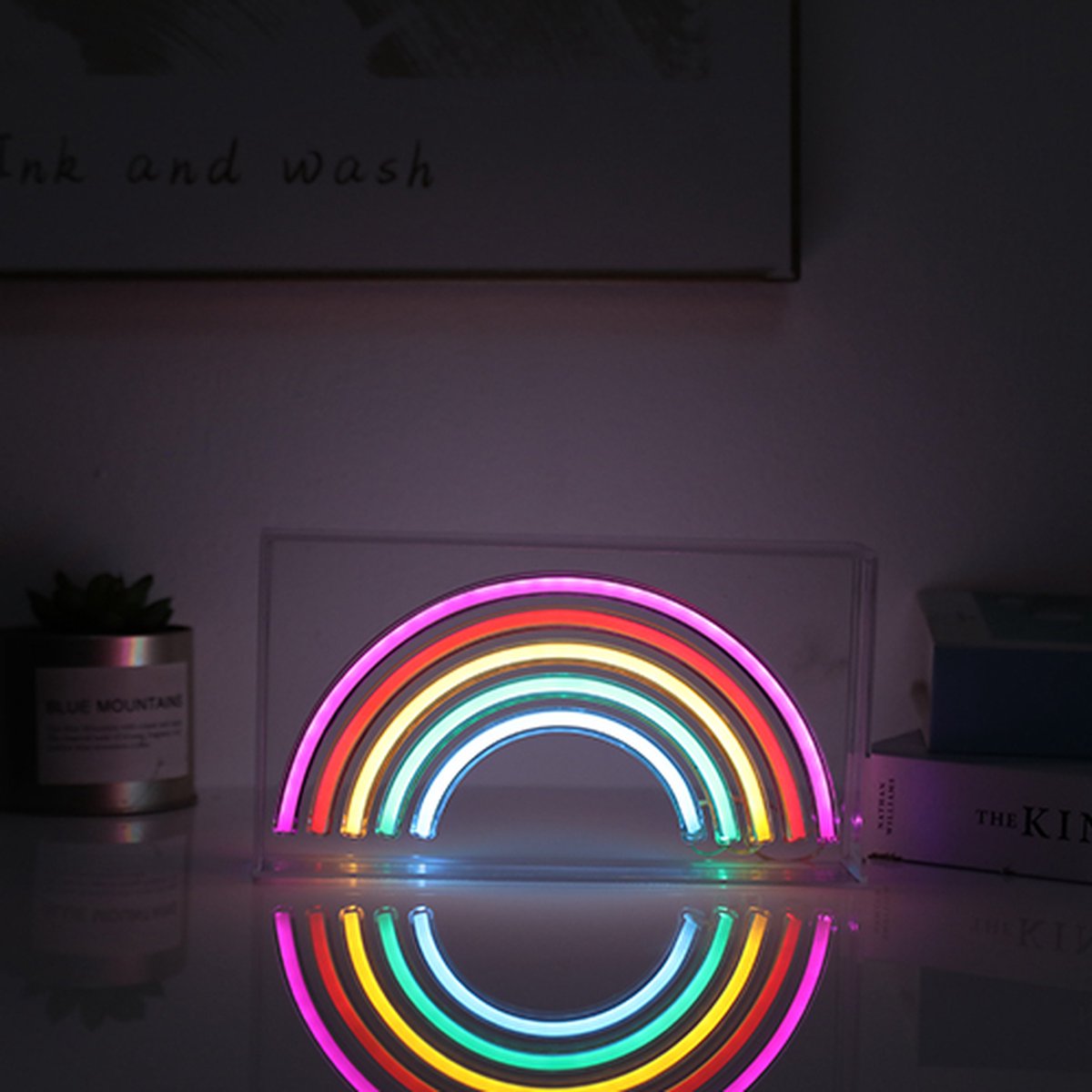 iTOTAL - neon LED light "RAINBOW" - Sfeerverlichting - wandlamp - ideaal voor studenten - mancave - decoratie - XL2764
