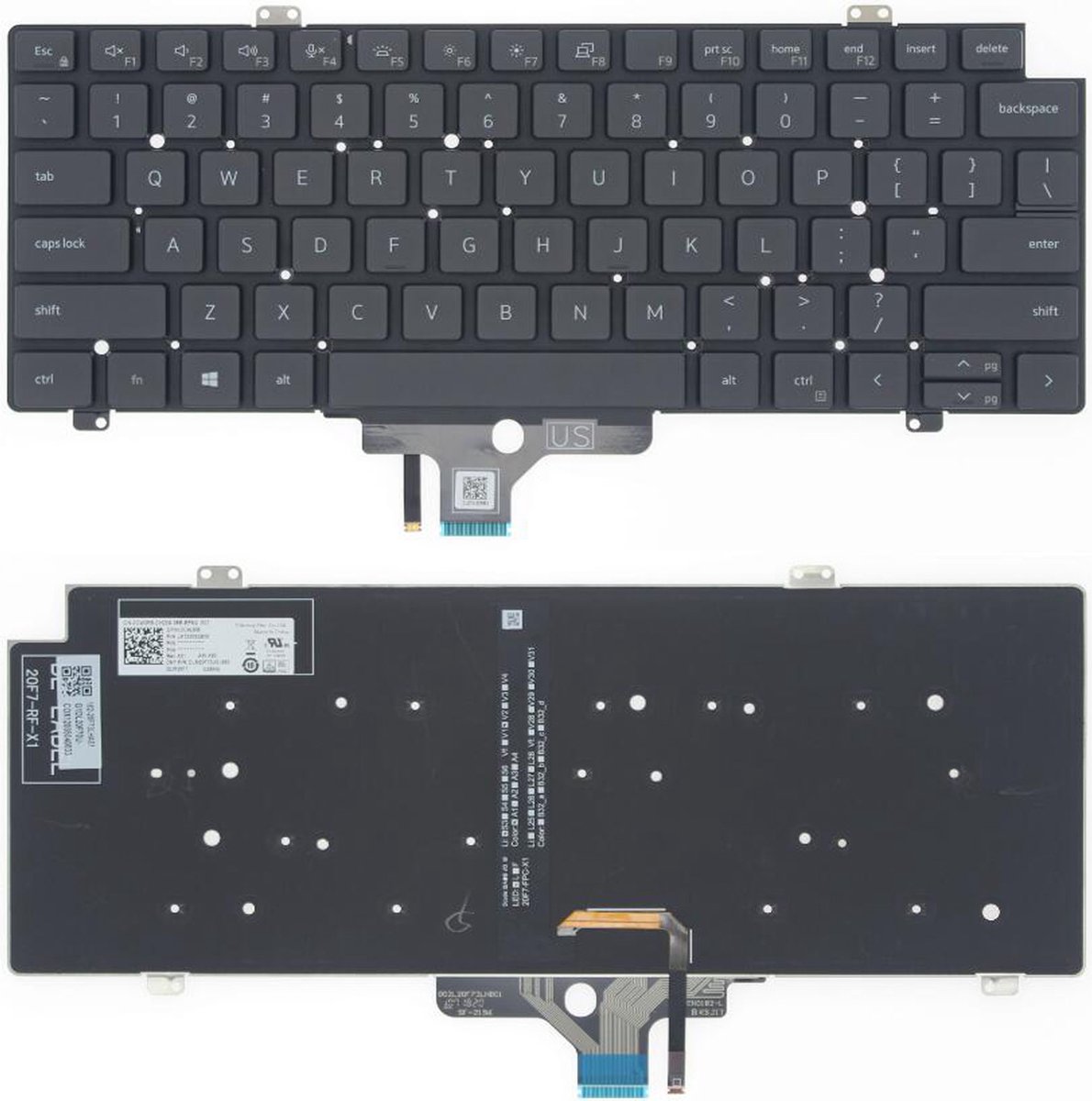 Notebook keyboard for Dell Latitude 5420 5421 7420 with backlit