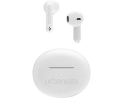 Urbanista Austin TWS Earbuds – 13mm Drivers met Helder Geluid – Tot 20u Speeltijd met Oplaadcase – Bluetooth 5.3 & IPX4 – Pearl White