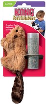 Kong Kat Catnip Bever - Speelmuis - Bruin - 3,8 x 4,5 x 4,2