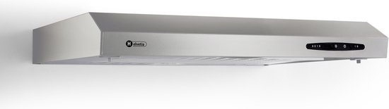 Helvetia Afzuigkap - RVS - Vetfilter - Afzuig of recirculatie - 200 m³/u - HHCT60C20X1