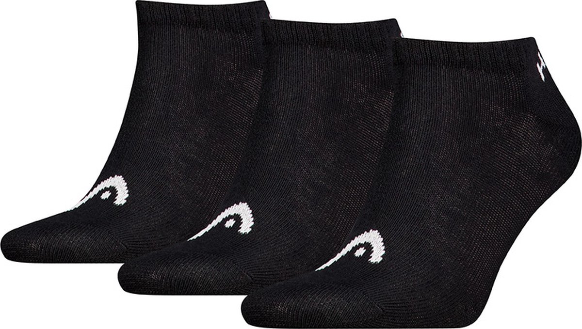 HEAD unisex 3P sneakersokken elements zwart
