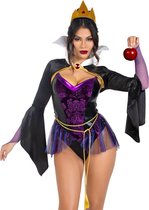 Leg Avenue - Costume de Reine Poison Apple - M - Zwart/ Violet