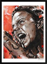 Eddie Vedder schilderij (reproductie) 51x71cm