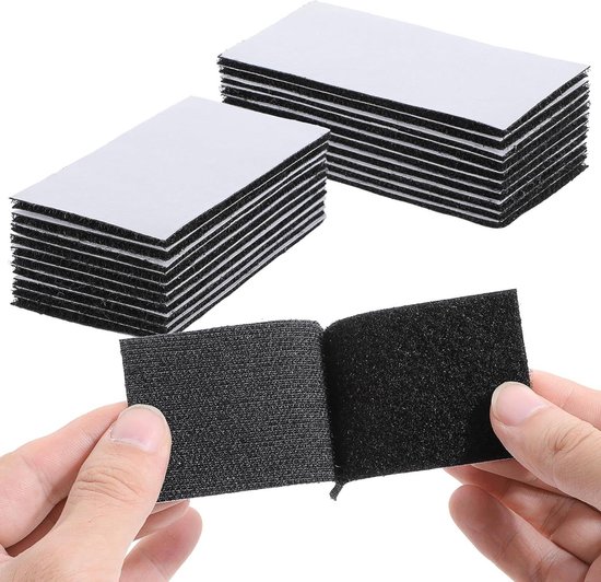 Foto: 20pcs 5cm 10cm strong back velcro tape double sided adhesive strips home office indoor outdoor use reistafel voor kinderen