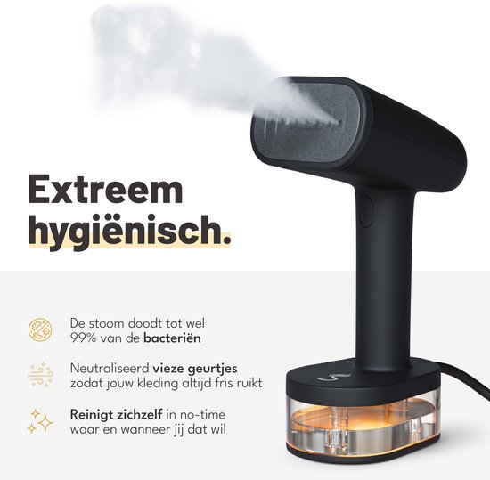 Kledingstomer & Reiniger - Stoomreiniger - Hand Stomer - Stoomapparaat voor Kleding - Ontkreuker