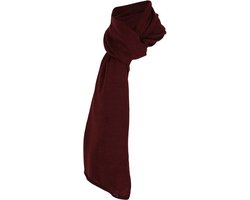 Sarlini - Sjaal heren - Effen - Bordeaux - One Size
