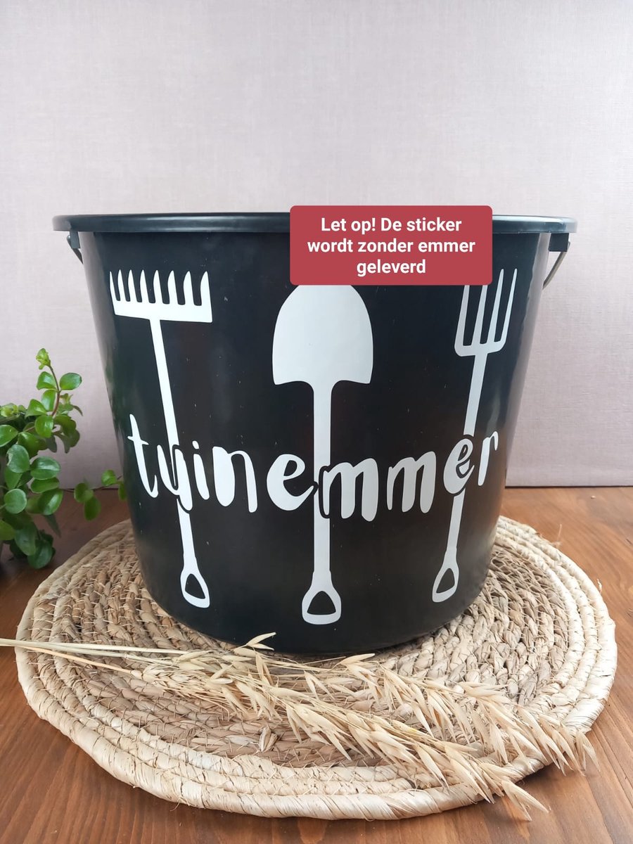 Goedkoopste Emmersticker voor een tuinemmer- Maak zelf je originele tuinemmer- Leuk cadeautje voor een tuinier, opa, vaderdag, etc.