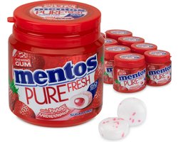 Mentos Gum Pure Fresh Strawberry - Kauwgom - Suikervrij - 8x50stuks