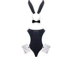 BamBella ® Sexy Cosplay Rollenspel kleding Sexy bunny met oren jumpsuit outfit dames konijn