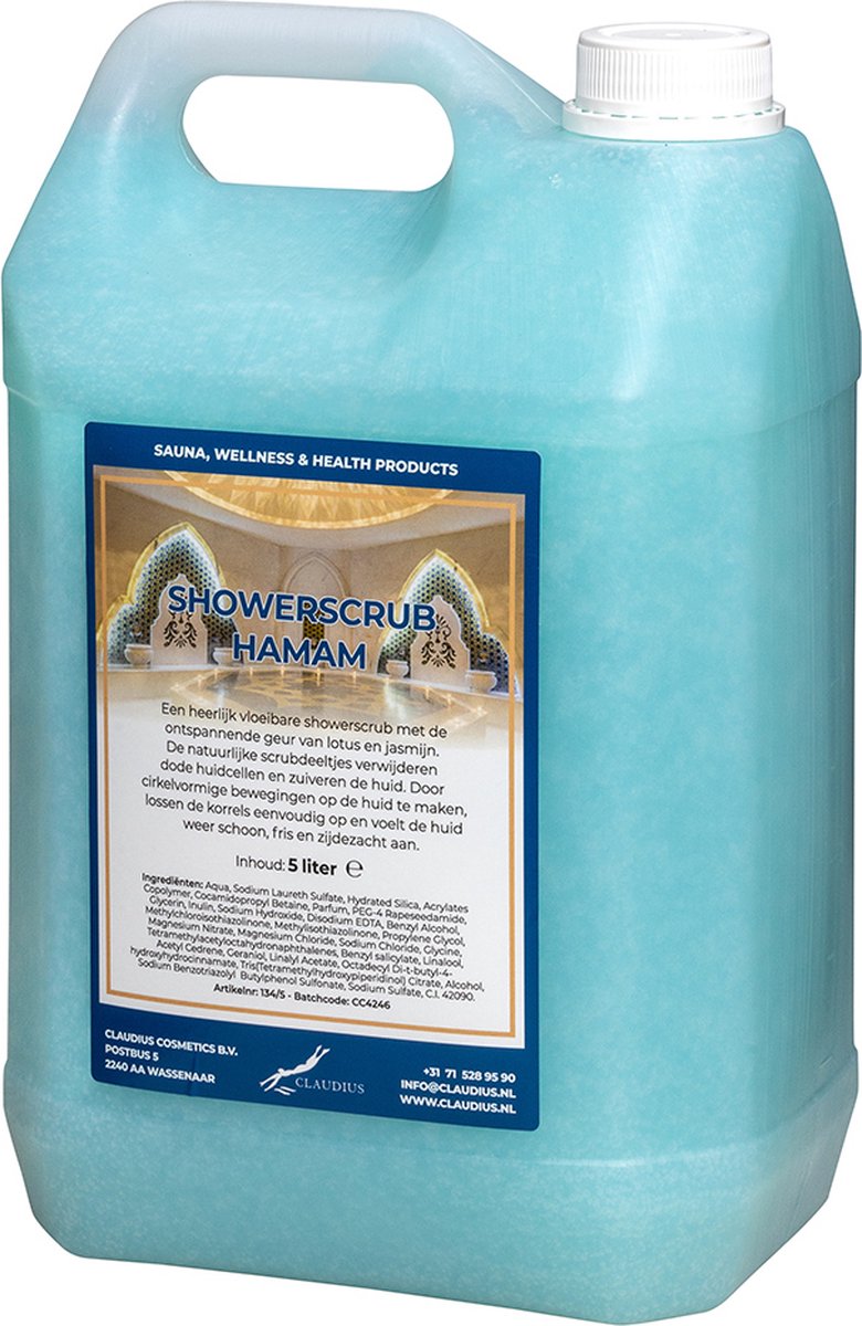 Goedkoopste Showerscrub Hamam 5 liter - verfrissende scrubgel - exfoliërende bodyscrub - voordeelverpakking