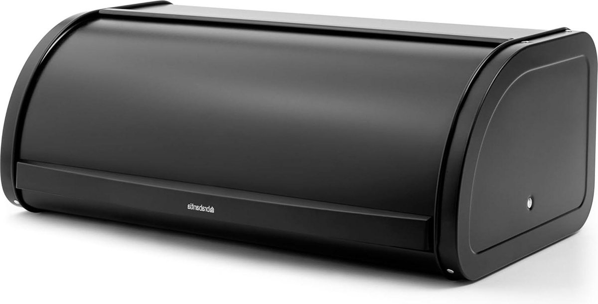 Broodtrommel met Schuifdeksel - Matt Black Large - Ruime Capaciteit Broodtrommel