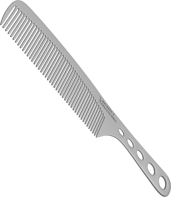 Nalussa's Stylingkam - Professionele Metalen Haarkam met handvat - Kapperskam - Hoofdkam - Haarkam - Barber Kam - Anti Klit Kam - Haarverzorging - Kam