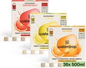 waterdrop® Microdrink Limonadeset - Sinaasappel, Citroen, Grapefruit - 36 bruistabletten - suikervrij
