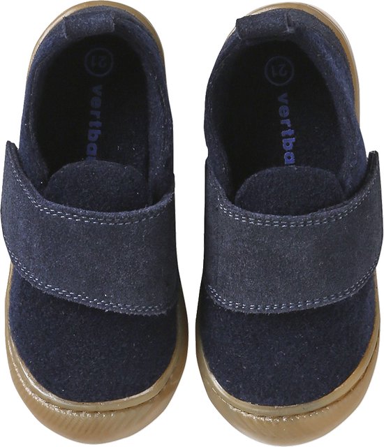 Vertbaudet Vilten sloffen met klittenband voor baby bol