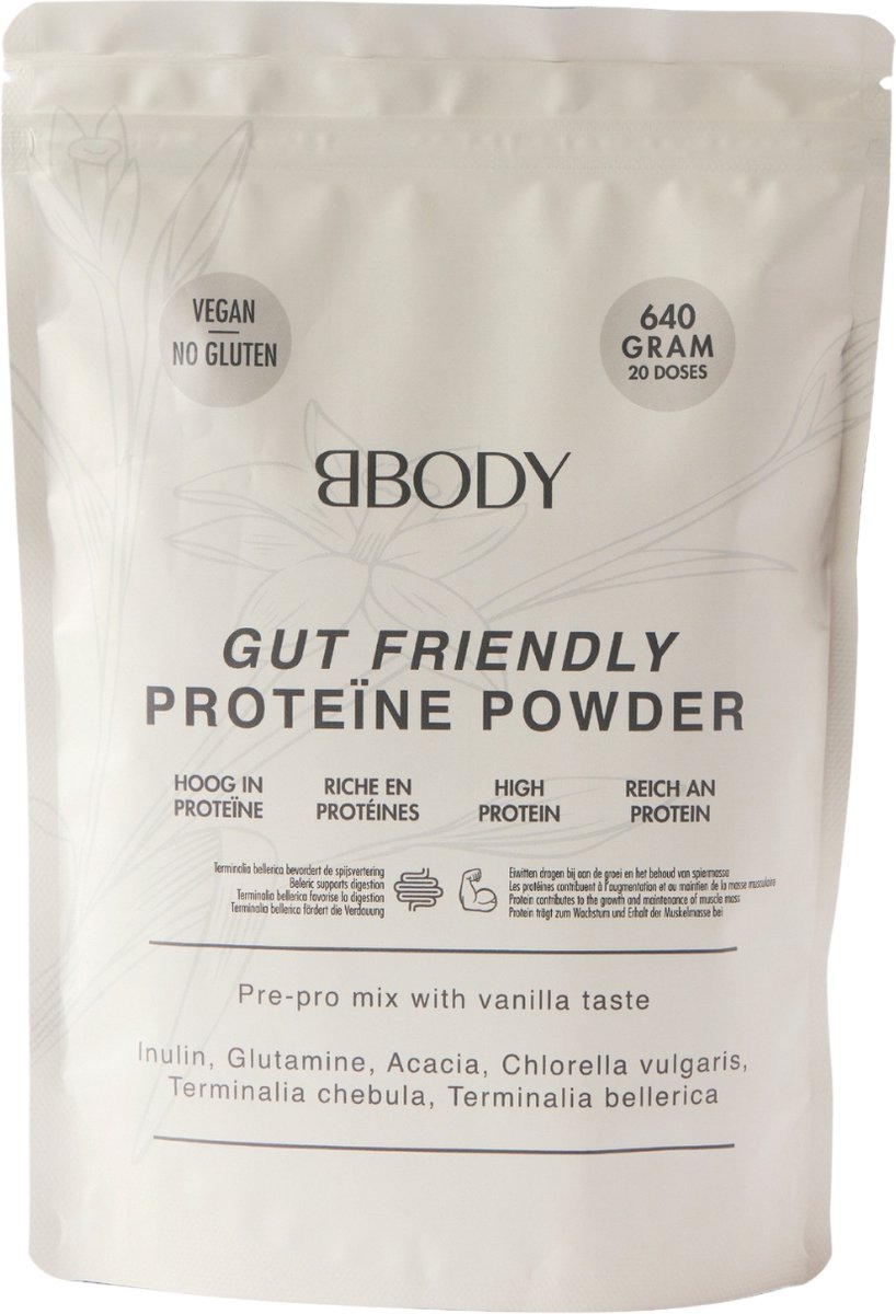 Goedkoopste Bbody Gut Friendly Proteïne Powder 640gr.