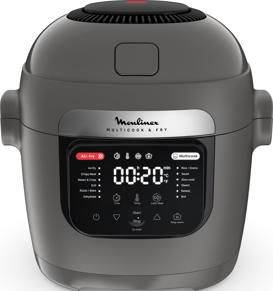 Afbeelding 2 van Moulinex Multicook & Fry MZ730BF0 - Multicooker - Grijs