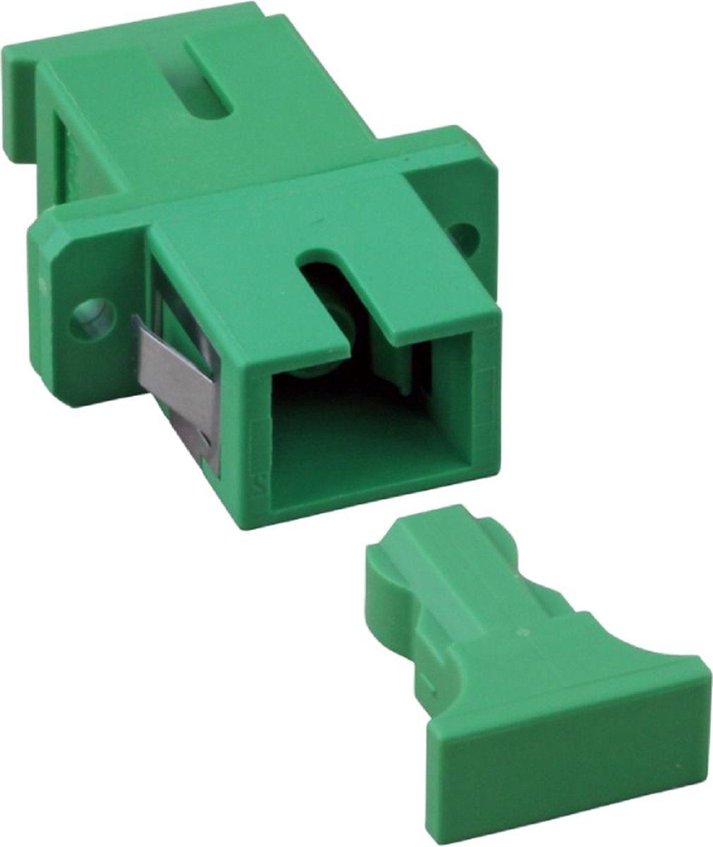 SC / APC glasvezeladapter groen per stuk