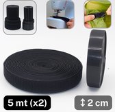 Klebeshop24 Klittenband, zelfklevend, klittenbandsluiting set haken en lussen, kleur, lengte, breedte naar keuze/zwart, 50 mm x 3 m Klebeshop24 Klittenband, zelfklevend, klittenbandsluiting set haken en lussen, kleur, lengte, breedte naar keuze/zwart, 50 mm x 3 m