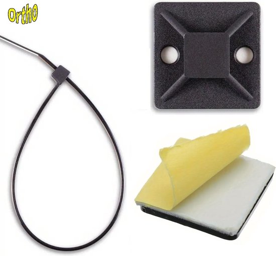 Kabelbinder houder voor MSS/MWS, gevuld met Kabelbinders | - Tie-raps