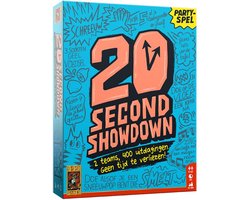 foto van 999 Games - 20 Second Showdown - Partyspel - 2 teams, 400 uitdagingen - Actiespel - Gezelschapsspel - Nederlandstalig - Klein cadeautje - Kerstcadeau