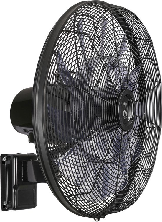 Wandventilator CasaFan Airos Eco Silent 90W Ø51cm Zwart Oscillerend Timer Afstandsbediening Energiezuinig