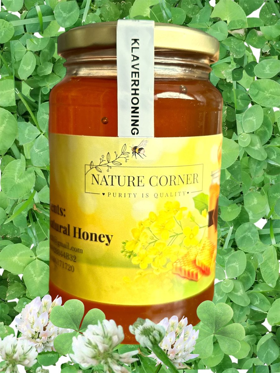 Klaverhoning | Clover Honey | Miel de Trèfle | عسل النفل – 100% Puur & Natuurlijk | Rauw & Onverhit | 1kg
