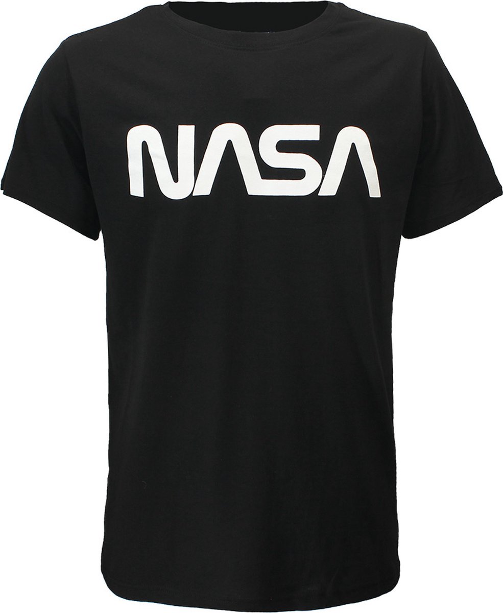 NASA Logo T-Shirt Zwart - Officiële Merchandise - XL