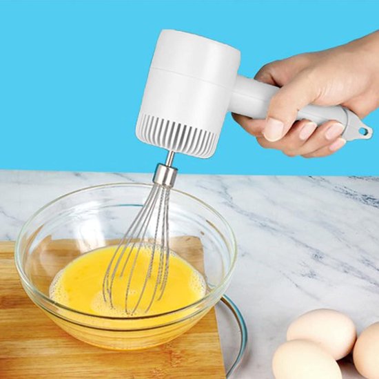 Rechargeable Hand Mixer-3 Speeds-USB Rechargeable-Portable Electric Hand Mixer-Baking/Cream/Milk Frother — afbeelding 5