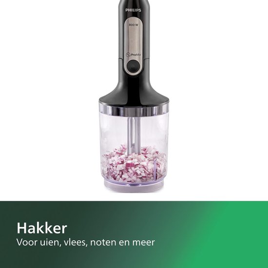 Staafmixer 800W Whisk Spiraalsnijder & Hakker ProMix & SpeedTouch (HR2657/90) — afbeelding 3