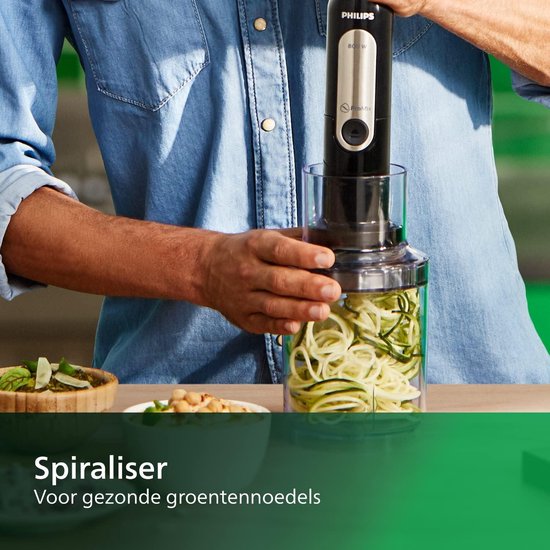 Staafmixer 800W Whisk Spiraalsnijder & Hakker ProMix & SpeedTouch (HR2657/90) — afbeelding 4