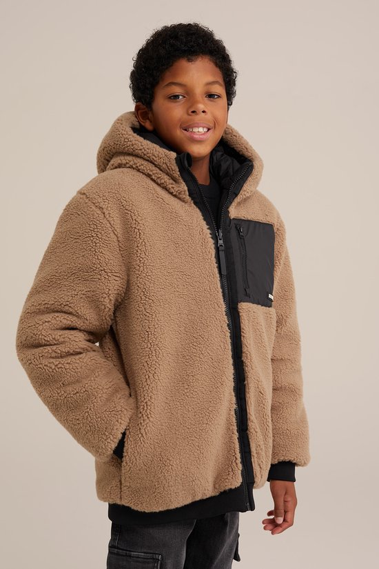 WE Fashion Jongens gewatteerde reversible jas bol