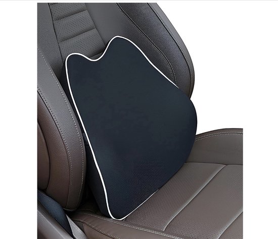Lumbaal steunkussen, rugsteun van traagschuim voor bureaustoel, computerstoel, autostoeltje, fauteuil en bank met ademende 3D-mesh-hoes, ergonomisch ontwerp, orthopedische rugleuning voor verlichting