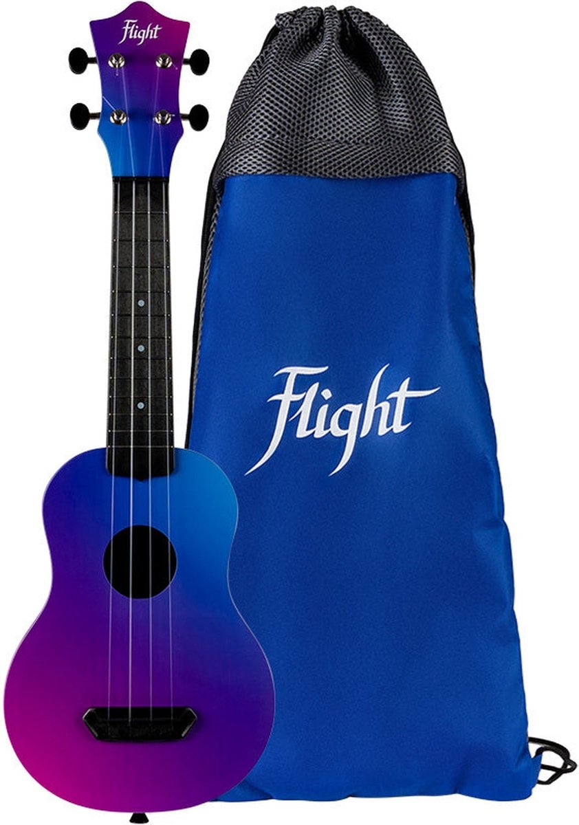 Flight UTS-35 STORY Ultra Travel Soprano Ukulele met Polycarbonate Body en Fluorocarbon Snaren