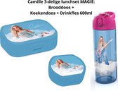 Camille Dhont - Set repas 3 pièces de Camille MAGIE avec boîte à pain + boîte à biscuits + gourde 600ml