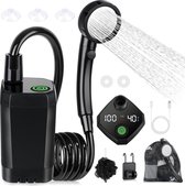 Draagbare Campingdouche met Pomp en Temperatuurweergave - 6000 mAh