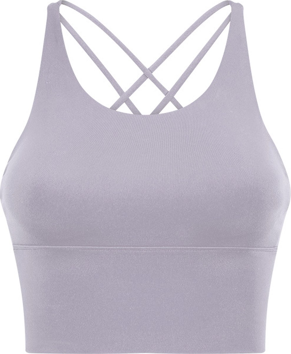 PureSquare - Sporttop - Comfortabel - Ademend - Paars - L