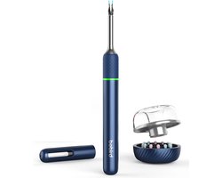 Slimme Oorreiniger - Uniek Cadeau- Oorreiniger Bebird Note 5 Pro – Noodpakket- Vaderdag- Innovatieve Oorreiniging in licht Blauw- Oorsmeer verwijderaar- Gecertificeerde- Oor verzorging- HD camera met app- Apple en Android