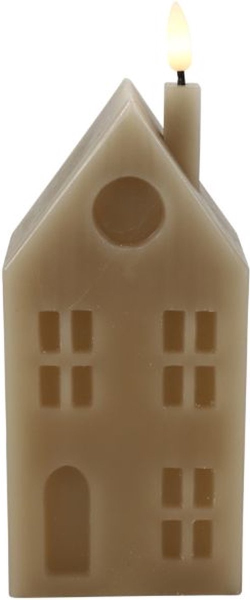 Countryfield Led Huis kaars L Taupe