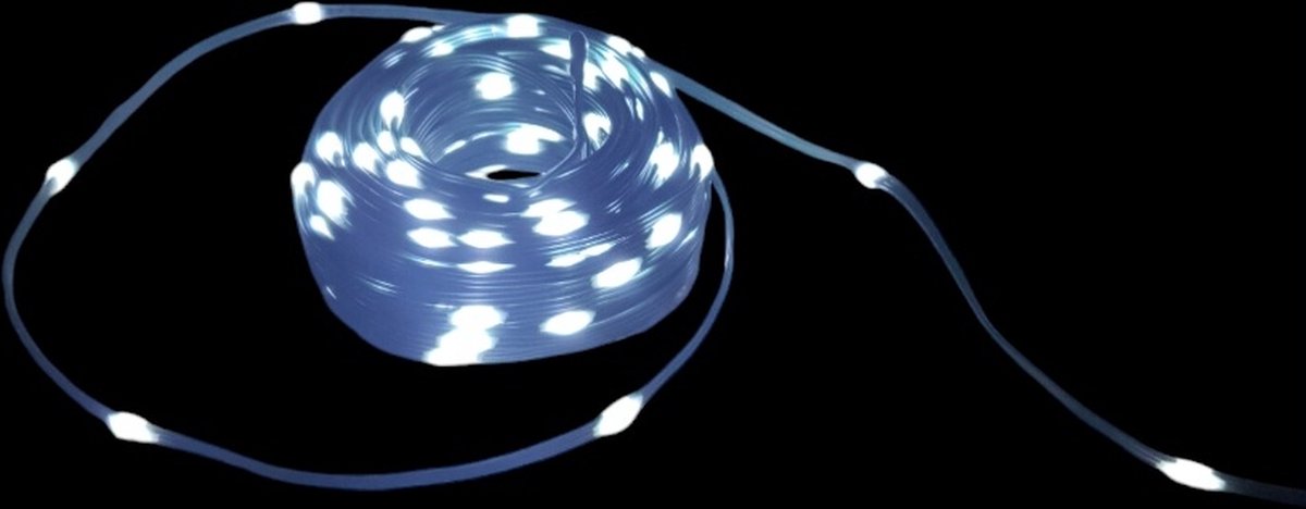 Luca Lighting Wire string,verlichting snoer klassiek wit 48LED Outdoor BO timer ,L360cm