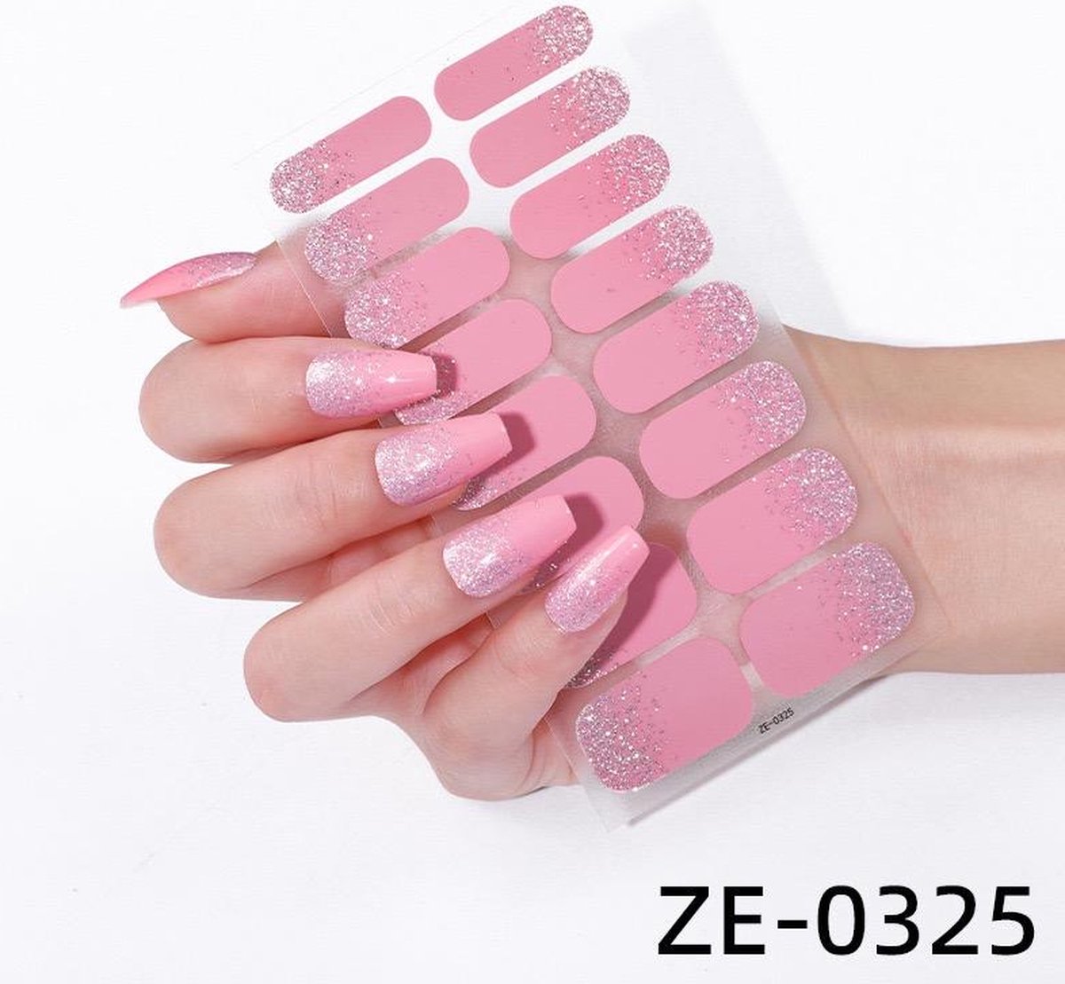 Goedkoopste Prachtige nieuwe design NagelStickers Met Nagelvijlen/ 1 vel , 16 tips/ Manicure Nagel stickers / Nail stickers