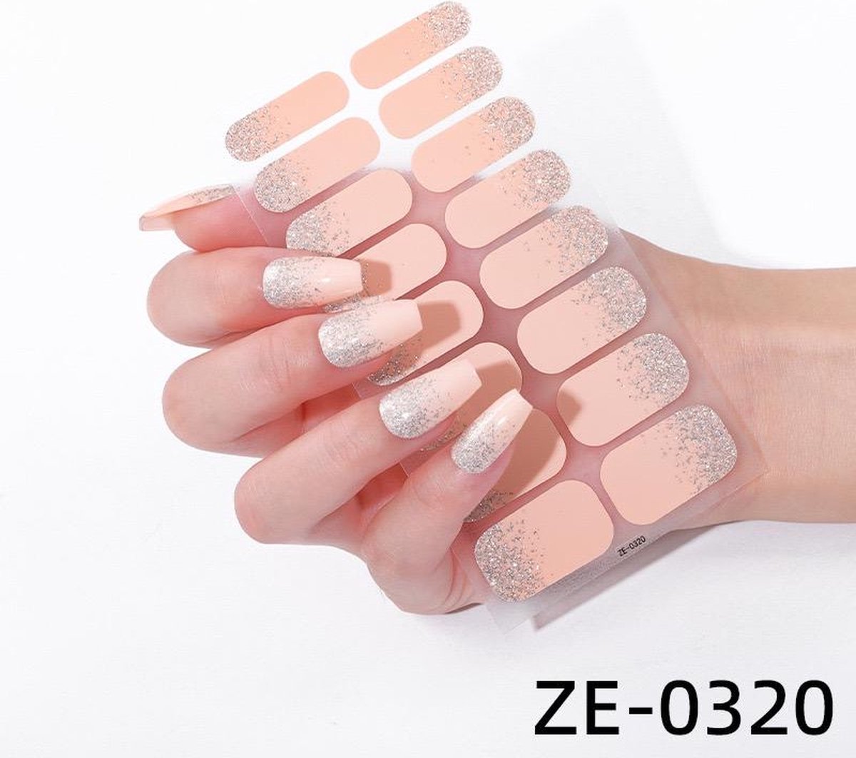 Goedkoopste Prachtige nieuwe design NagelStickers Met Nagelvijlen/ 1 vel , 16 tips/ Manicure Nagel stickers / Nail stickers