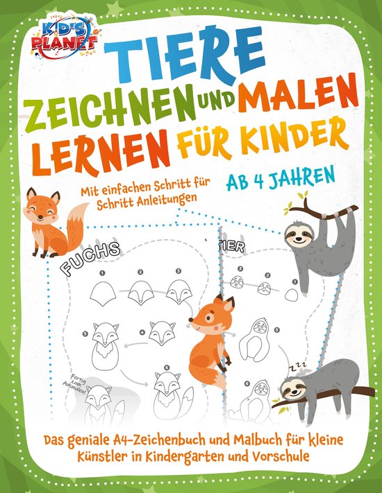 Tiere zeichnen und malen lernen für Kinder ab 4 Jahren - Mi ... - cover