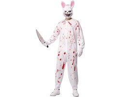 Horror Konijn Halloween - Jumpsuit en Masker - Volwassenen