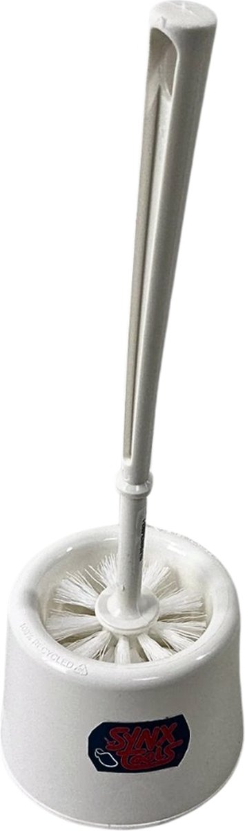 Synx Tools Toiletborstel Wit 100% Gerecycled Toiletborstels toiletrolhouder toiletborstel met houder toiletborstelhouder 100% Gerecycled