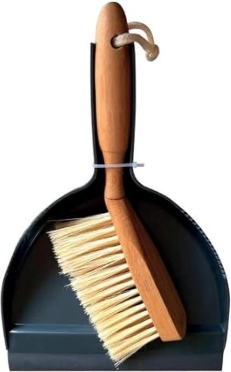 Goedkoopste Stoffer en blik - Bambu borstel en borstel van duurzaam materiaal