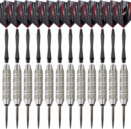 Stalen tip dartpijlen met opberg- en reiscontainer - 19 gram (Pack van 27) van Grebarley — afbeelding 3