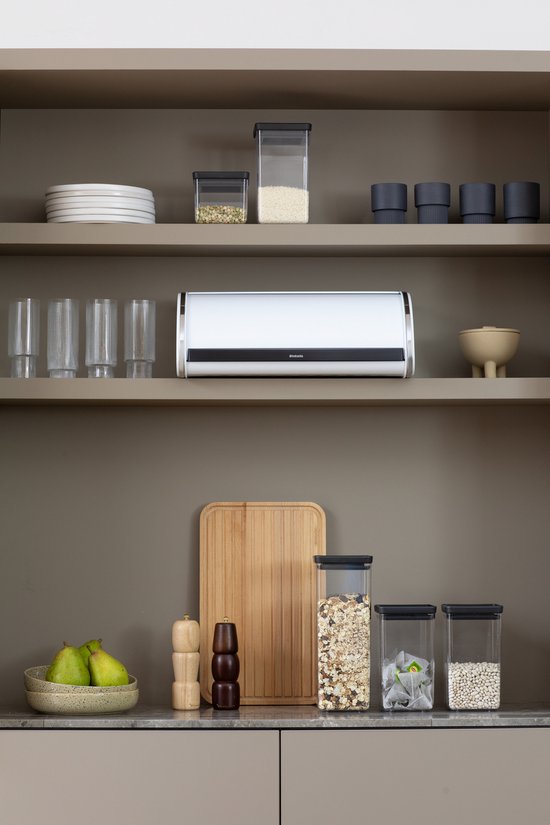 Brabantia Boîte à pain avec couvercle coulissant - White