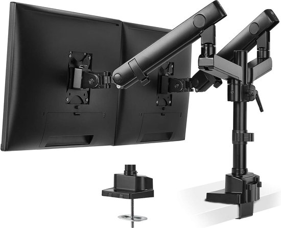 Support de moniteur pour écran - Réglable - Design ergonomique - Peu encombrant - Stable et durable - Convient aux Moniteurs de 17 à 32 pouces